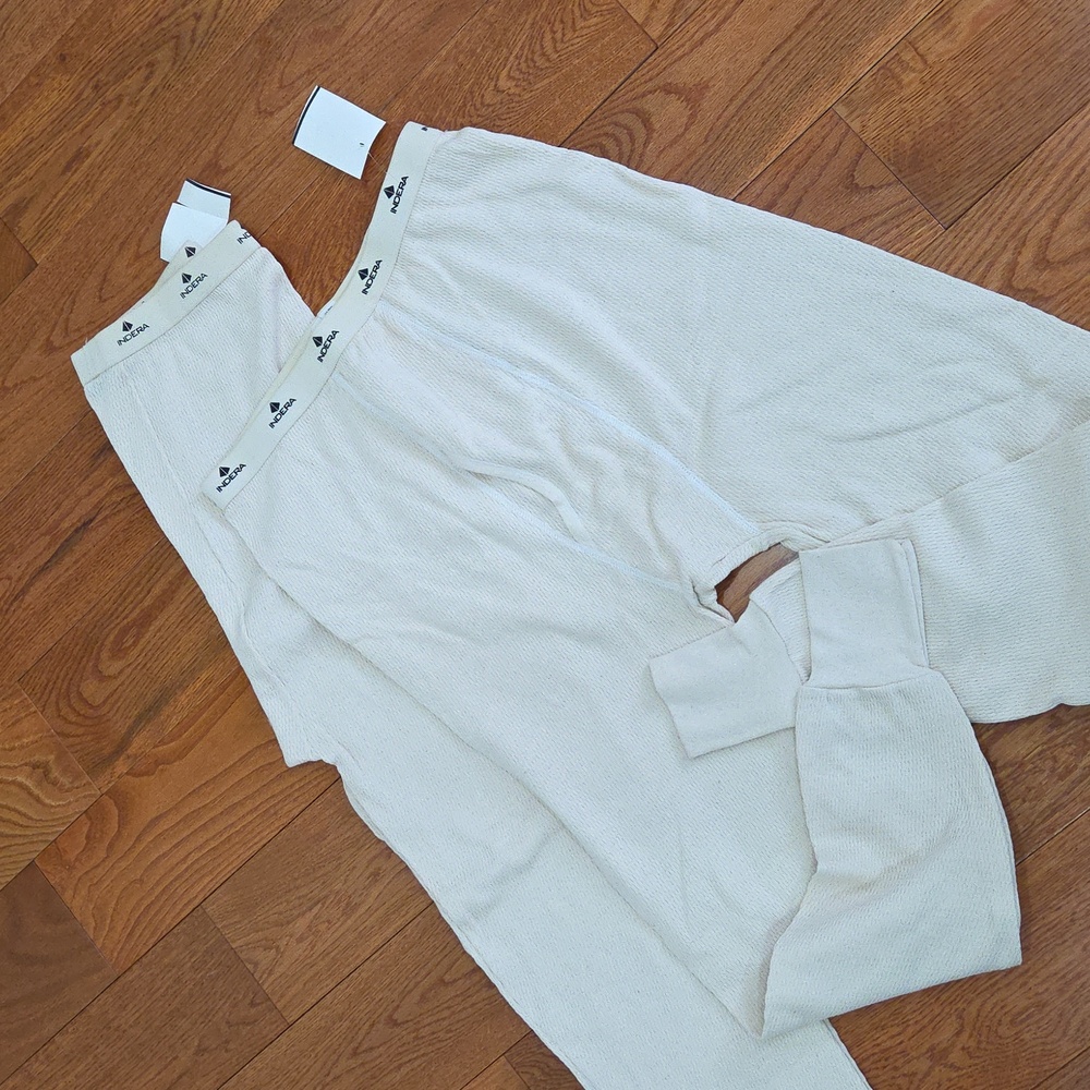 Indera Cream Men's Thermal Bottoms - Picture 3 of 5